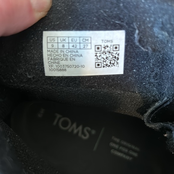 Toms Men’s Black Boots - Picture 7 of 8